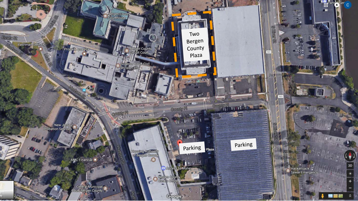 map of building "Two Bergen County Plaza" in Hackensack