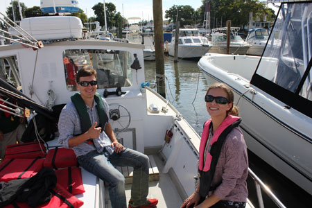 Photo: interns in Environmental Science
