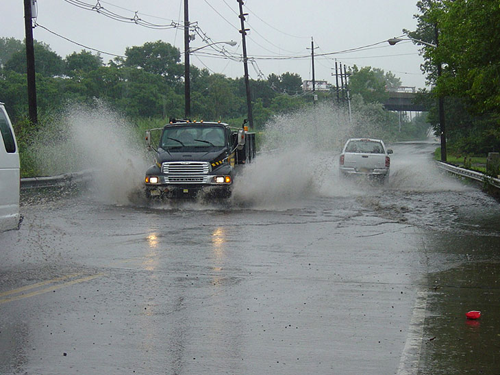 Photo: Flooding in the Meadowlands District, July 5, 2006.