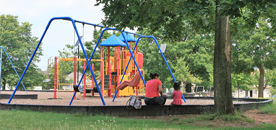 Photo: Playground in New Brunswick.