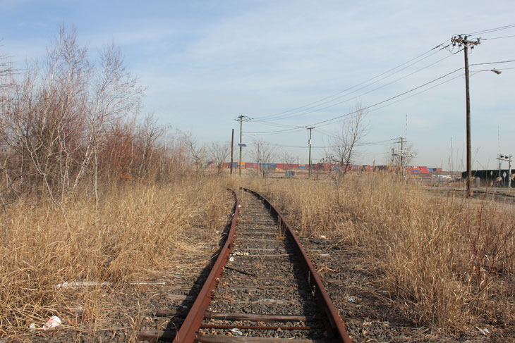 Photo: Train tracks near Rudyk Park.
